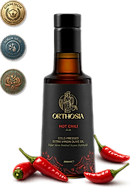 Orthosia Acı Biber Çeşnili 250 ml Soğuk Sıkım Natürel Sızma Zeytinyağı
