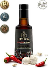 Acı Biber & Sarımsak Çeşnili 250 ml Soğuk Sıkım Natürel Sızma Zeytinyağı Yeni Hasat 25/26