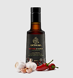 Acı Biber & Sarımsak Çeşnili 250 ml Soğuk Sıkım Natürel Sızma Zeytinyağı Yeni Hasat 25/26