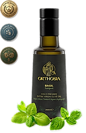 Orthosia Fesleğen Çeşnili 250 ml Soğuk Sıkım Natürel Sızma Zeytinyağı