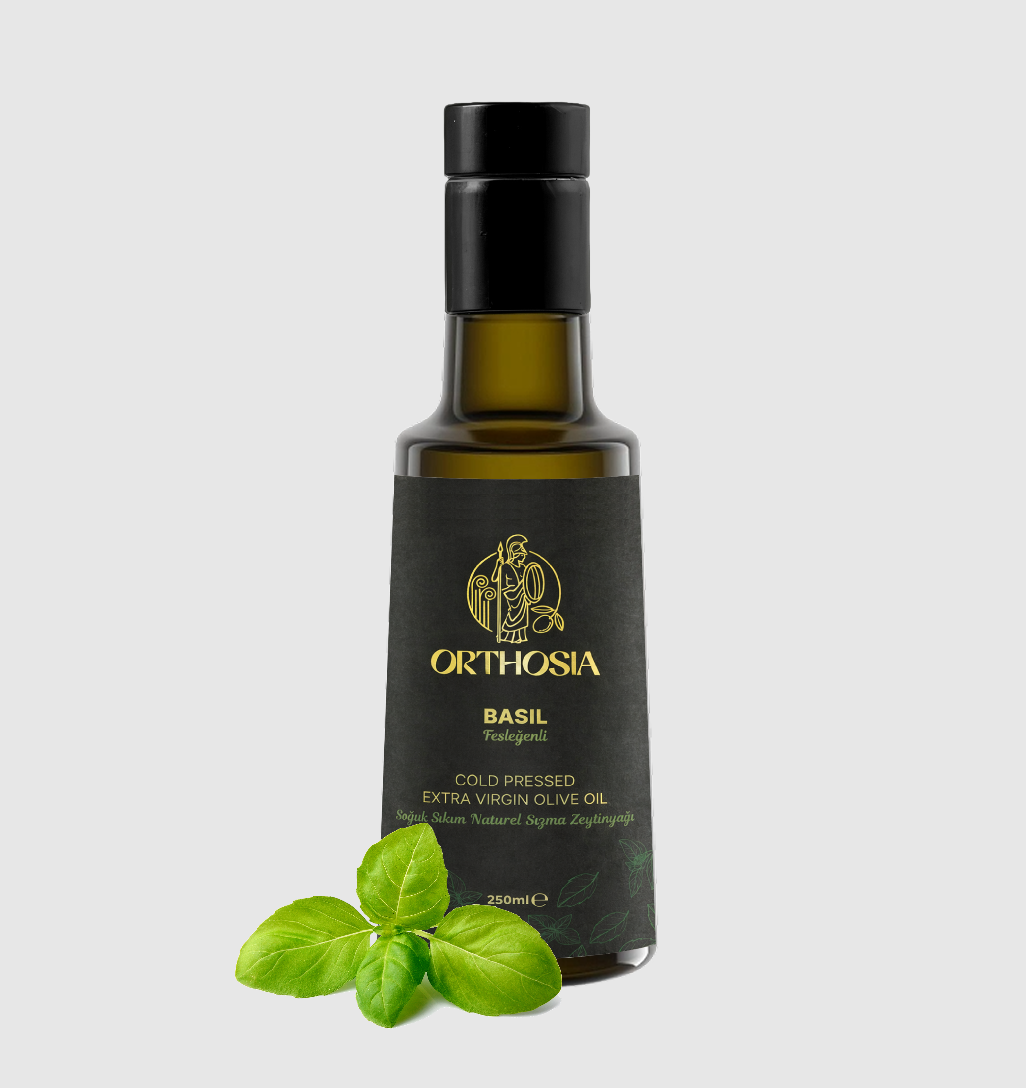 Fesleğen Çeşnili 250 ml Soğuk Sıkım Natürel Sızma Zeytinyağı Yeni Hasat 25/26