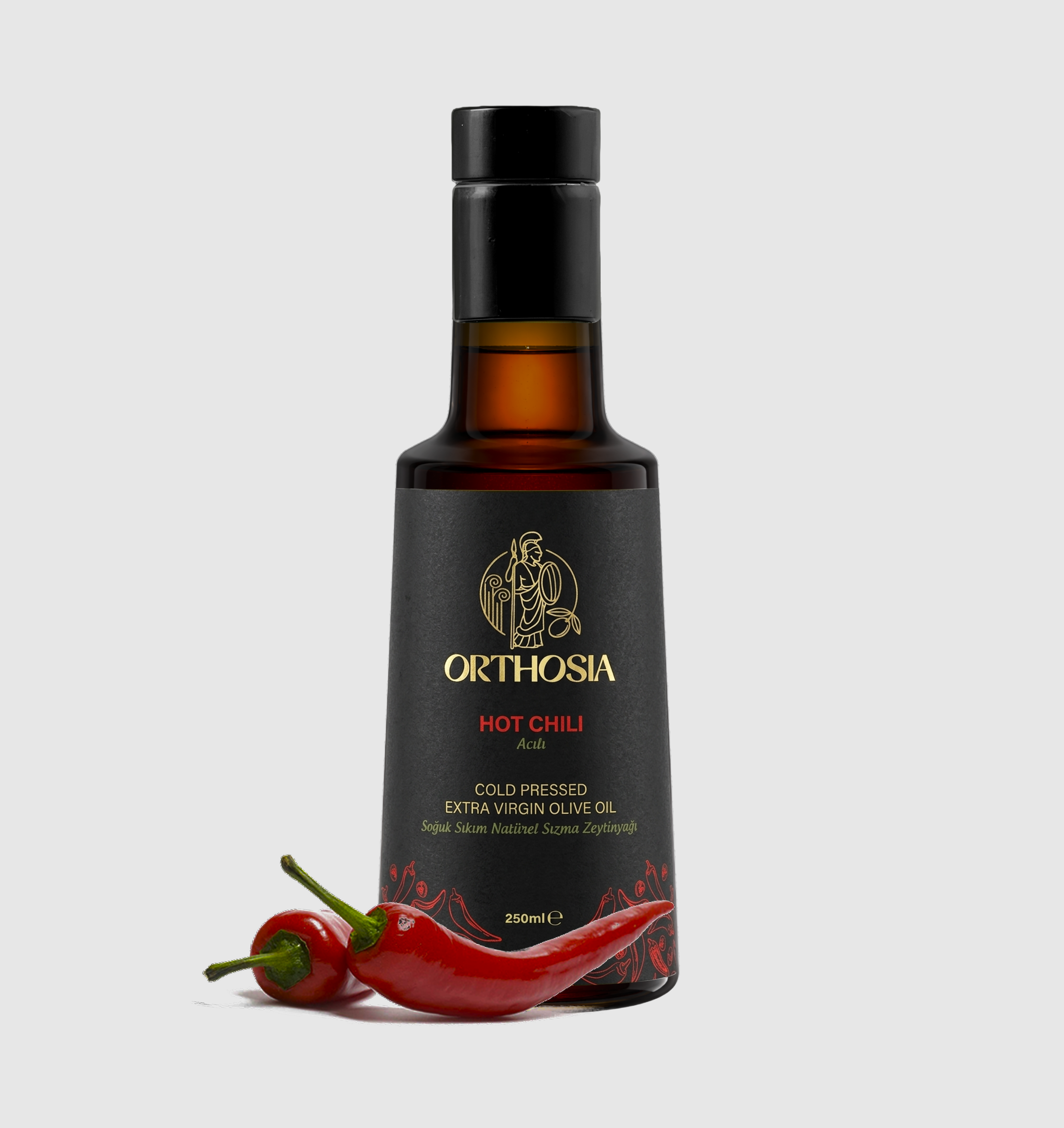 Acı Biber Çeşnili 250 ml Soğuk Sıkım Natürel Sızma Zeytinyağı Yeni Hasat 25/26